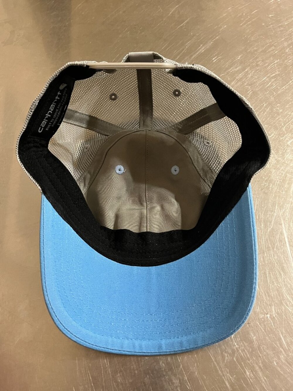 CARHARTT Canvas Mesh-Back Cap Moonstone Color Variant - Picture 3 of 5